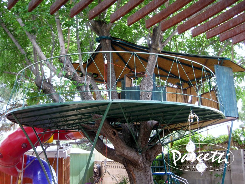 custom steel tree house