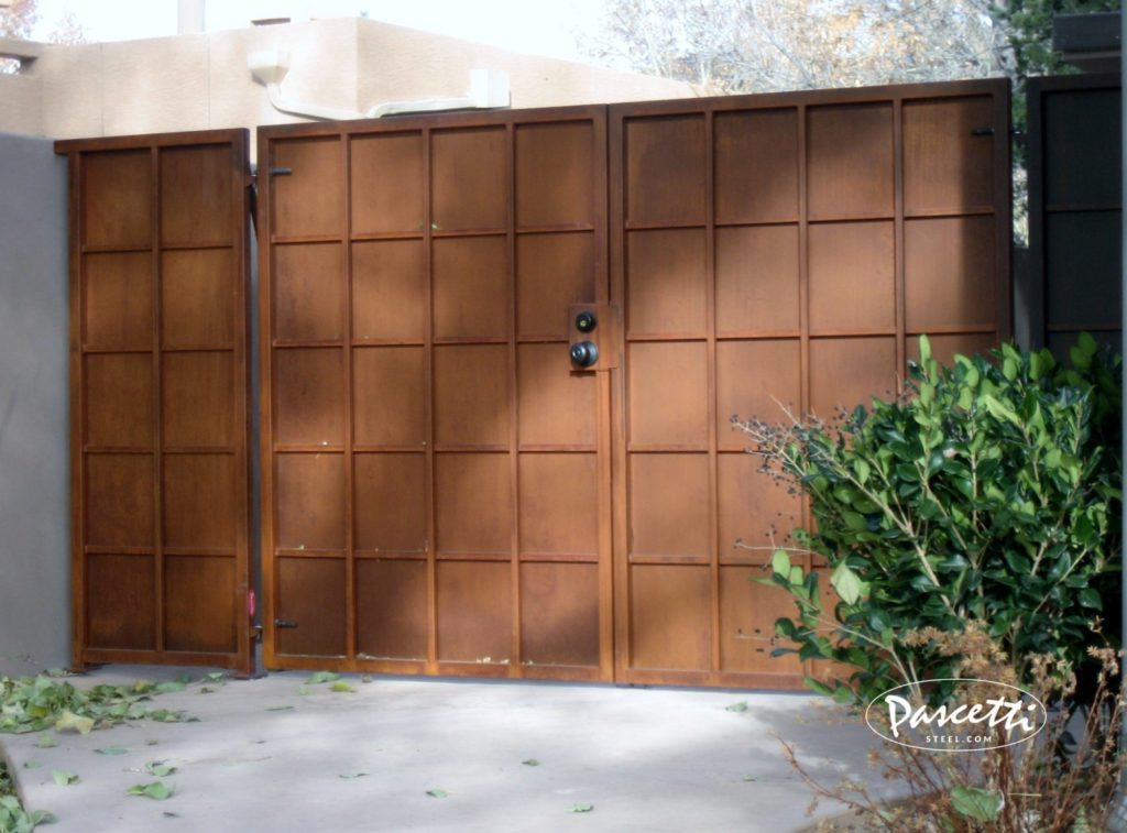 gates steel triple panel rust finish