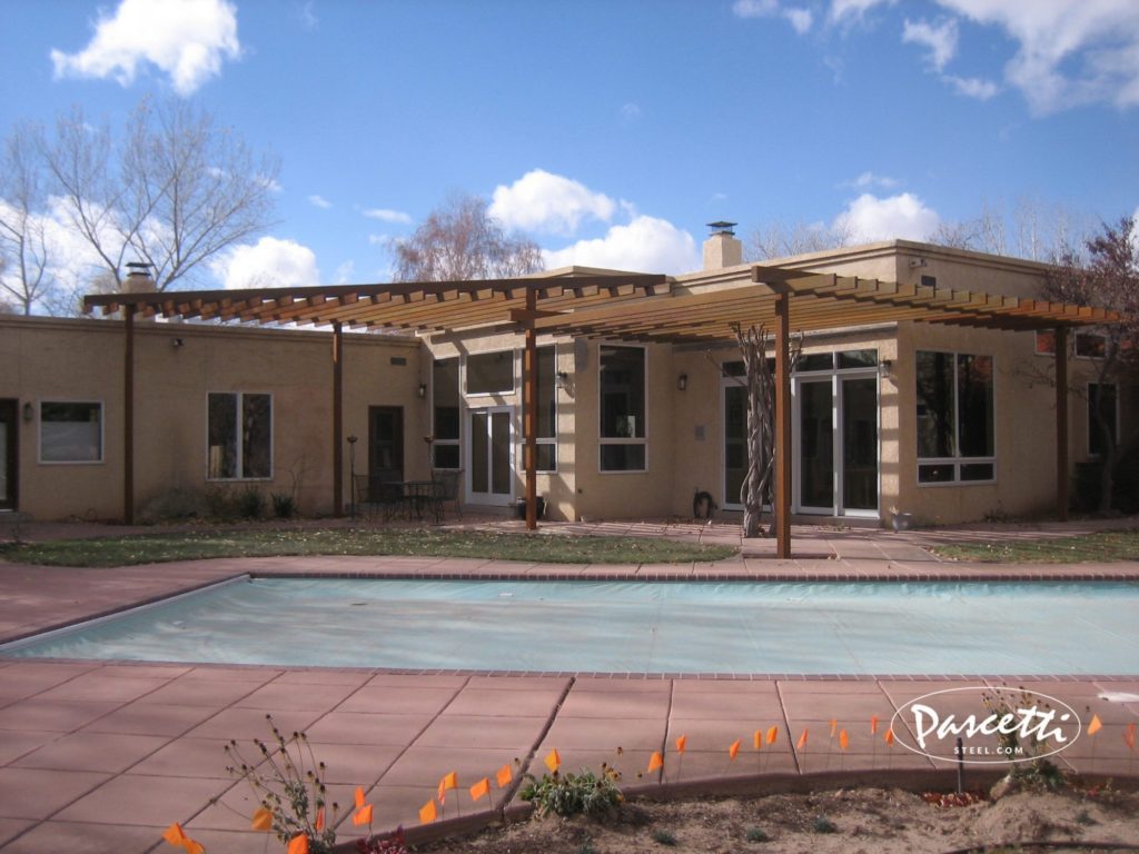 shade structures custom steel pergola residential