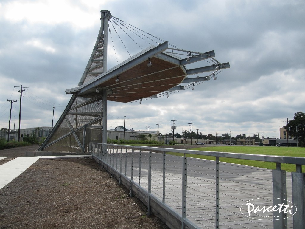 cable railing commercial outdoor structure Texas