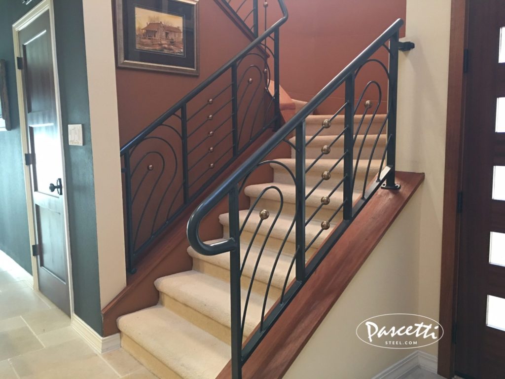 custom steel ornamental designer railings