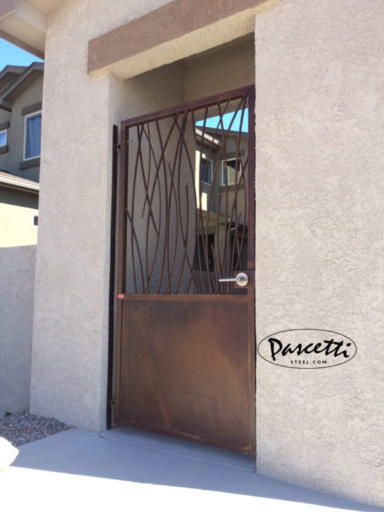 custom residential courtyard gate