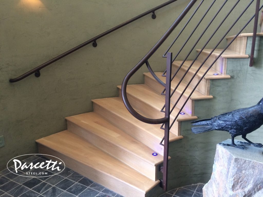 custom interior spiral railings