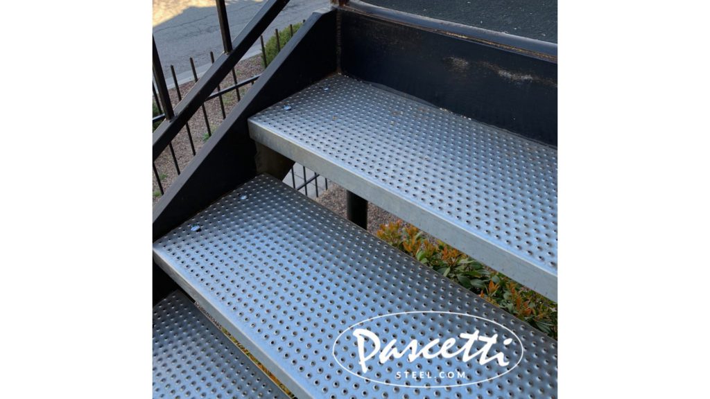 custom perforated stair treads